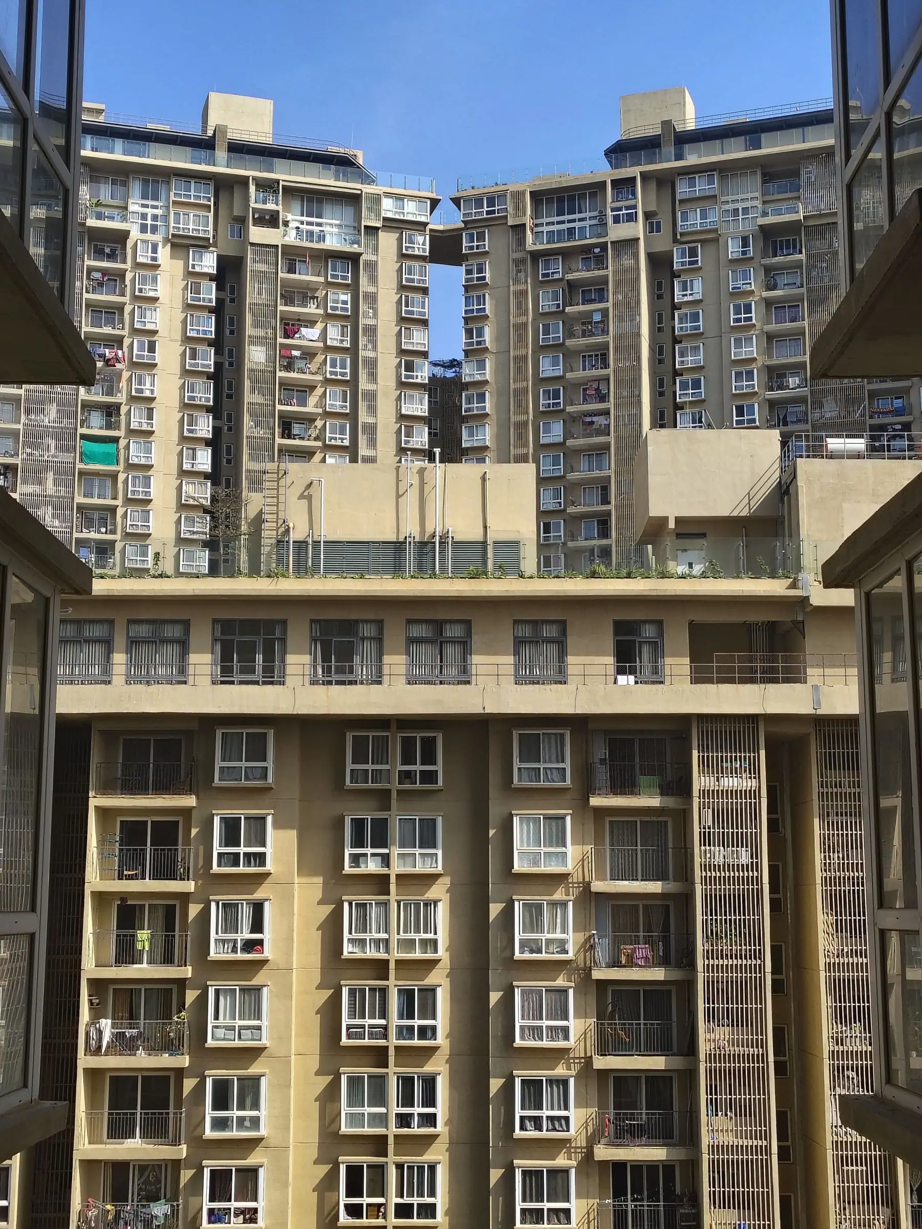Residential apartment buildings in Bengaluru